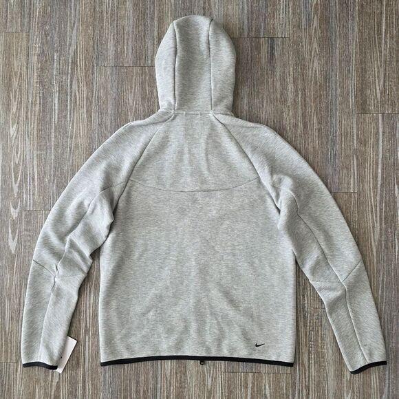 Nike Tech Fleece Windrunner Jacket Heather Grey Black Men's Medium M Hoodie New - Picture 13 of 16